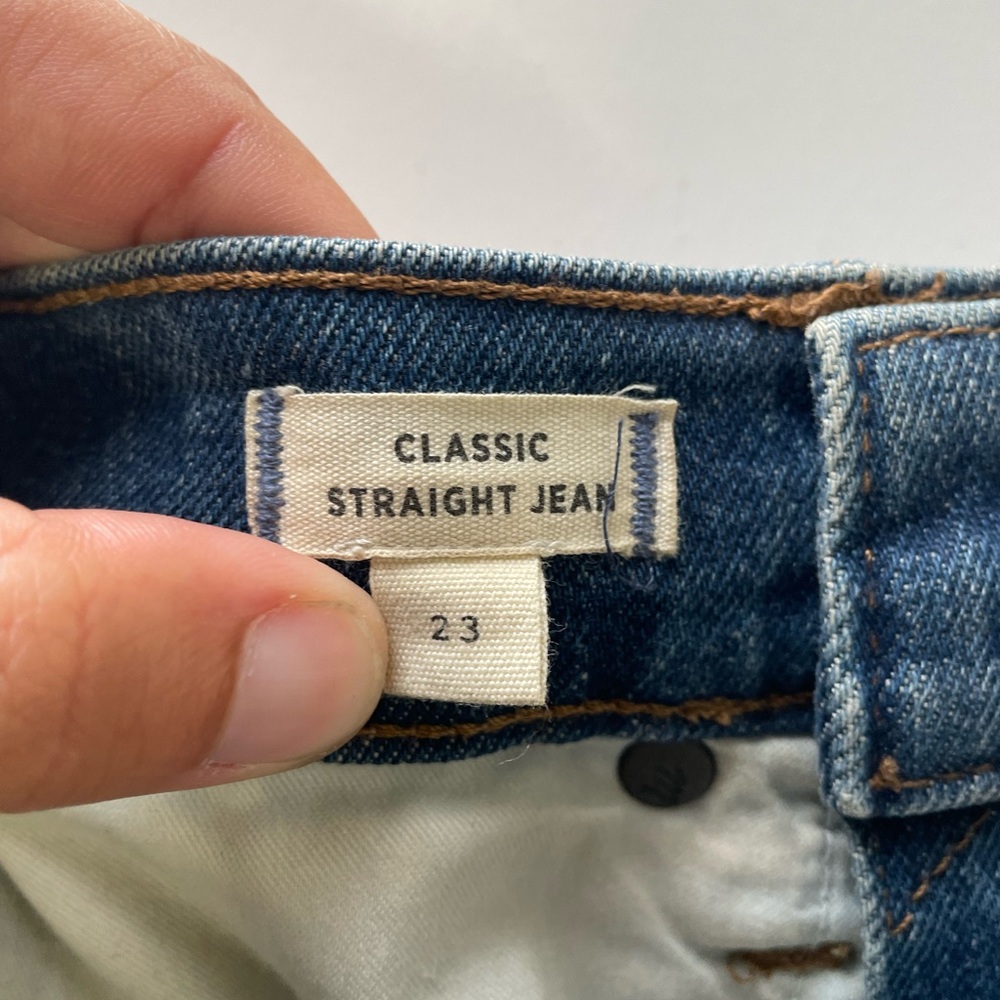 Madewell Classic Straight Jean - Picture 3 of 6